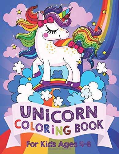 Unicorn Colouring Book: For Kids ages 4-8