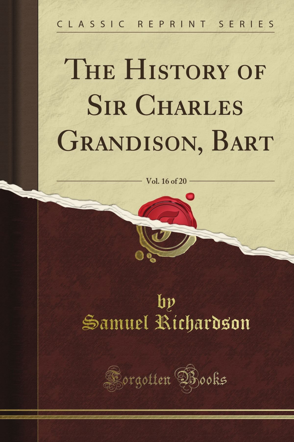 The History Of Sir Charles Grandison Bart